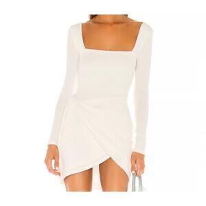 Lovers And Friends Devon White Wrap Mini Dress S